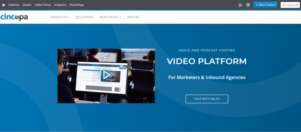 cincopa.com homepage