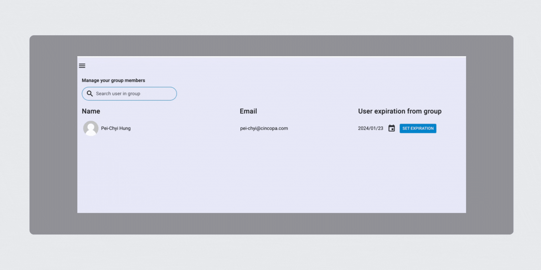 CincoTube: Membership management - expiration date